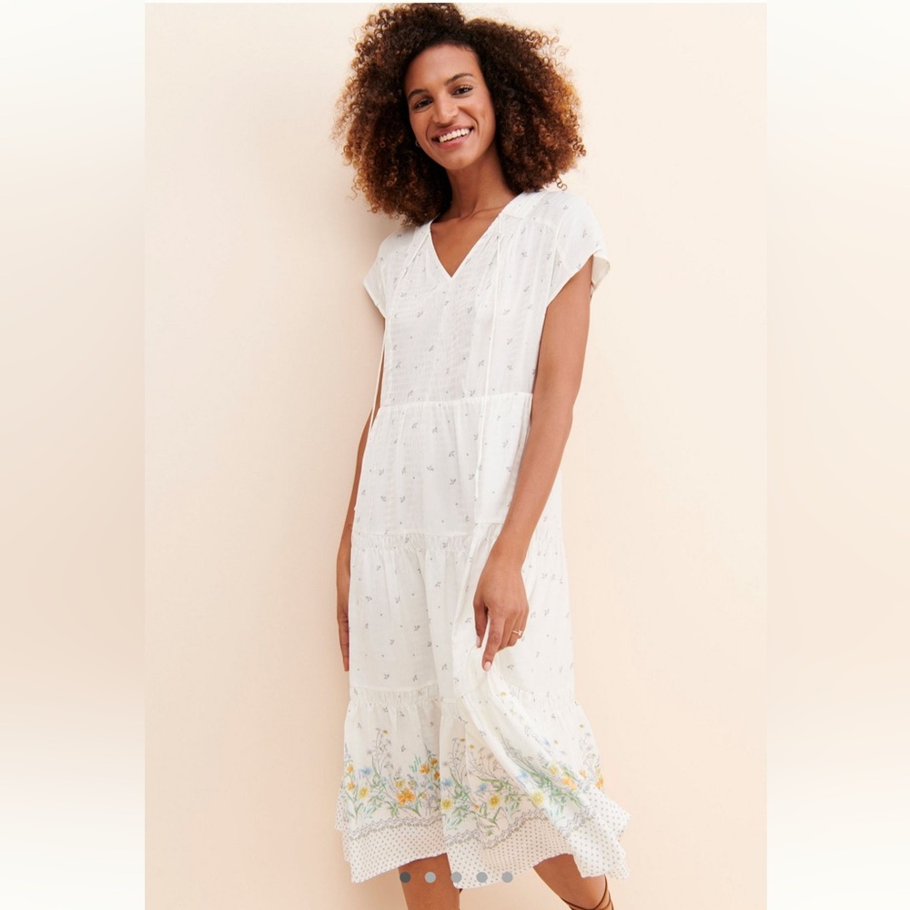 Current Air Flowers Fields Midi Dress